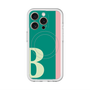 スリムプロテクションプレミアムケース with MagSafe［ オリジナル - initial color line - B green ］