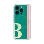 スリムプロテクションプレミアムケース with MagSafe［ オリジナル - initial color line - B green ］