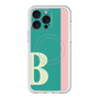 スリムプロテクションプレミアムケース with MagSafe［ オリジナル - initial color line - B green ］