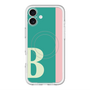 スリムプロテクションプレミアムケース with MagSafe［ オリジナル - initial color line - B green ］
