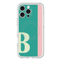スリムプロテクションプレミアムケース with MagSafe［ オリジナル - initial color line - B green ］