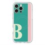 スリムプロテクションプレミアムケース with MagSafe［ オリジナル - initial color line - B green ］