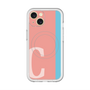 スリムプロテクションプレミアムケース with MagSafe［ オリジナル - initial color line - C pink ］