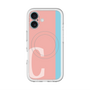 スリムプロテクションプレミアムケース with MagSafe［ オリジナル - initial color line - C pink ］