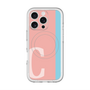 スリムプロテクションプレミアムケース with MagSafe［ オリジナル - initial color line - C pink ］