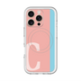 スリムプロテクションプレミアムケース with MagSafe［ オリジナル - initial color line - C pink ］
