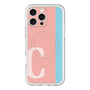スリムプロテクションプレミアムケース with MagSafe［ オリジナル - initial color line - C pink ］