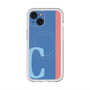 スリムプロテクションプレミアムケース with MagSafe［ オリジナル - initial color line - C blue ］