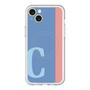 スリムプロテクションプレミアムケース with MagSafe［ オリジナル - initial color line - C blue ］