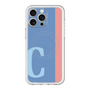スリムプロテクションプレミアムケース with MagSafe［ オリジナル - initial color line - C blue ］
