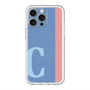 スリムプロテクションプレミアムケース with MagSafe［ オリジナル - initial color line - C blue ］