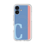スリムプロテクションプレミアムケース with MagSafe［ オリジナル - initial color line - C blue ］