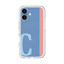 スリムプロテクションプレミアムケース with MagSafe［ オリジナル - initial color line - C blue ］