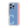 スリムプロテクションプレミアムケース with MagSafe［ オリジナル - initial color line - C blue ］