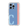 スリムプロテクションプレミアムケース with MagSafe［ オリジナル - initial color line - C blue ］