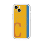 スリムプロテクションプレミアムケース with MagSafe［ オリジナル - initial color line - C orange ］