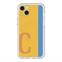 スリムプロテクションプレミアムケース with MagSafe［ オリジナル - initial color line - C orange ］