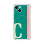 スリムプロテクションプレミアムケース with MagSafe［ オリジナル - initial color line - C green ］