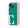 スリムプロテクションプレミアムケース with MagSafe［ オリジナル - initial color line - C green ］