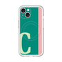 スリムプロテクションプレミアムケース with MagSafe［ オリジナル - initial color line - C green ］