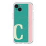 スリムプロテクションプレミアムケース with MagSafe［ オリジナル - initial color line - C green ］