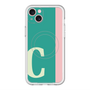 スリムプロテクションプレミアムケース with MagSafe［ オリジナル - initial color line - C green ］