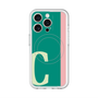 スリムプロテクションプレミアムケース with MagSafe［ オリジナル - initial color line - C green ］