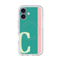 スリムプロテクションプレミアムケース with MagSafe［ オリジナル - initial color line - C green ］