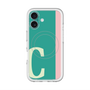 スリムプロテクションプレミアムケース with MagSafe［ オリジナル - initial color line - C green ］