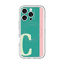 スリムプロテクションプレミアムケース with MagSafe［ オリジナル - initial color line - C green ］