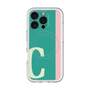 スリムプロテクションプレミアムケース with MagSafe［ オリジナル - initial color line - C green ］
