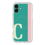 スリムプロテクションプレミアムケース with MagSafe［ オリジナル - initial color line - C green ］