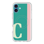 スリムプロテクションプレミアムケース with MagSafe［ オリジナル - initial color line - C green ］