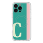 スリムプロテクションプレミアムケース with MagSafe［ オリジナル - initial color line - C green ］