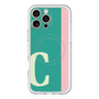 スリムプロテクションプレミアムケース with MagSafe［ オリジナル - initial color line - C green ］