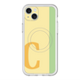 スリムプロテクションプレミアムケース with MagSafe［ オリジナル - initial color line - C yellow ］
