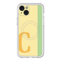 スリムプロテクションプレミアムケース with MagSafe［ オリジナル - initial color line - C yellow ］