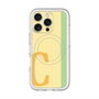 スリムプロテクションプレミアムケース with MagSafe［ オリジナル - initial color line - C yellow ］