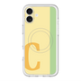 スリムプロテクションプレミアムケース with MagSafe［ オリジナル - initial color line - C yellow ］