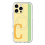 スリムプロテクションプレミアムケース with MagSafe［ オリジナル - initial color line - C yellow ］