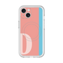 スリムプロテクションプレミアムケース with MagSafe［ オリジナル - initial color line - D pink ］