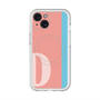 スリムプロテクションプレミアムケース with MagSafe［ オリジナル - initial color line - D pink ］