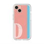 スリムプロテクションプレミアムケース with MagSafe［ オリジナル - initial color line - D pink ］