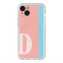 スリムプロテクションプレミアムケース with MagSafe［ オリジナル - initial color line - D pink ］