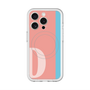 スリムプロテクションプレミアムケース with MagSafe［ オリジナル - initial color line - D pink ］