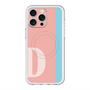 スリムプロテクションプレミアムケース with MagSafe［ オリジナル - initial color line - D pink ］