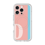 スリムプロテクションプレミアムケース with MagSafe［ オリジナル - initial color line - D pink ］
