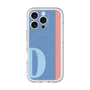 スリムプロテクションプレミアムケース with MagSafe［ オリジナル - initial color line - D blue ］