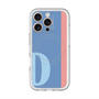 スリムプロテクションプレミアムケース with MagSafe［ オリジナル - initial color line - D blue ］
