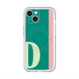 スリムプロテクションプレミアムケース with MagSafe［ オリジナル - initial color line - D green ］